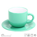 SHINNING BUNTE 8OZ KAFFEE CUPS UND SAUCERS